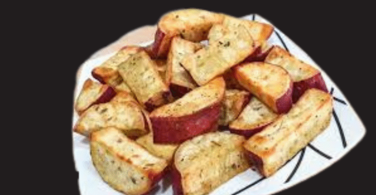 Batata doce na Airfryer com orégano e limão