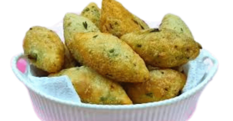 Os bolinhos de aipim sem farinha