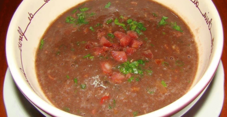 O caldo de feijão