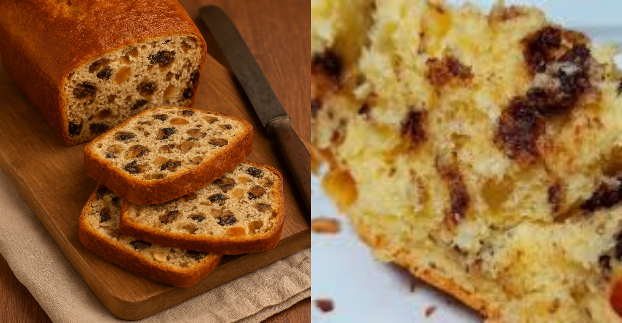 Receita de Pão de Frutas Secas com Casca Douradinha