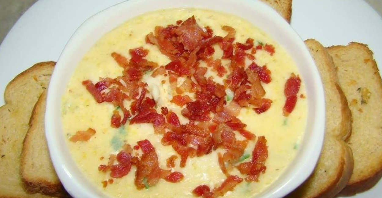 SOPA DE CREME DE BATATA COM BACON